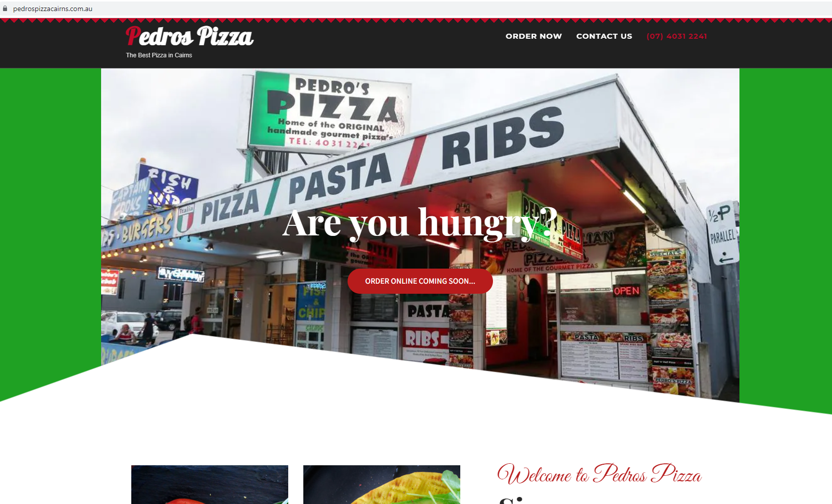 Pedros Pizza Cairns – WordPress Website