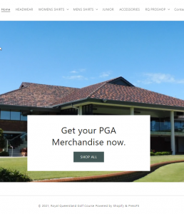 PressF5 – Runs the PGA Brisbane Merchandise store – A fully integrated Shopify to SwiftPOS