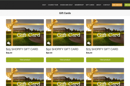 Gift Card Integrations – Shopify, Online, Golf